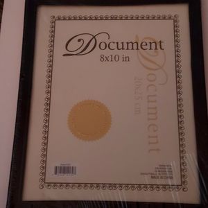 Picture frame for certificates or documents new still in packaging